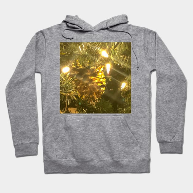 Sparkling Lights Illuminating the Christmas Tree Hoodie by PSCSCo